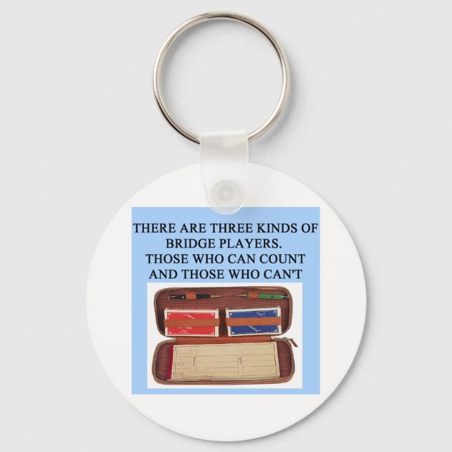 Llavero jugador de juego de puente duplicado (Anverso)