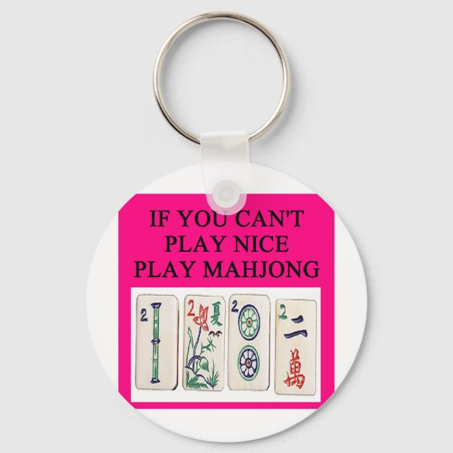 Llavero jugador de MAHJONG (Anverso)