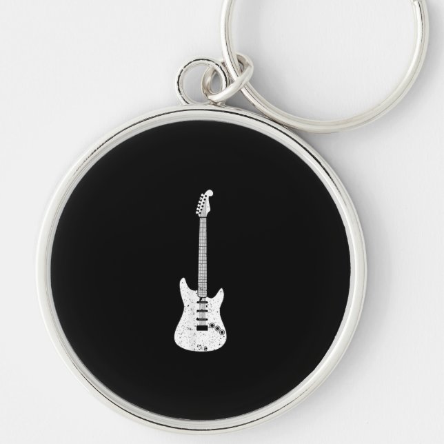 Llavero Jugador de música de guitarra eléctrica med (Frente)