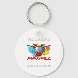 Llavero Jugador de Paintball de Previsión de Fin de Semana