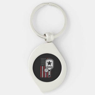 Llavero Jugador de pelota de futbol - Bandera Americana -