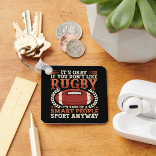 Llavero Jugador De Rugby Como Una Gente Inteligente Deport