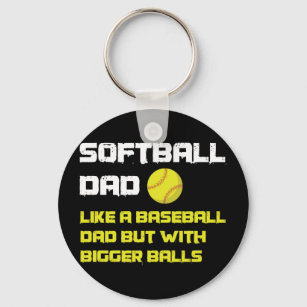 Llavero Jugador de Softball Dad Humor