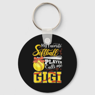 Llavero Jugador de softball favorito llama a mama gigi tee