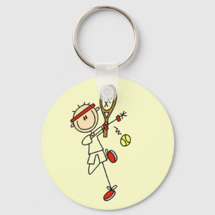 Llavero Jugador de tenis con Racquet Keychain