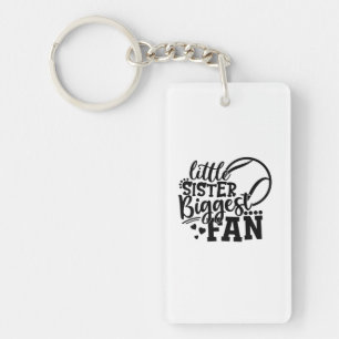 Llavero Jugador de tenis   Pequeña hermana mayor fanática 