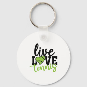 Llavero Jugador de tenis Tenis de amor vivo