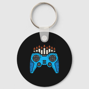 Llavero Jugador de videojuegos judíos Hanukkah Chanukah Ho