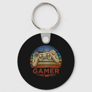 Llavero Jugador de videojuegos retro gamer niños niñas ado