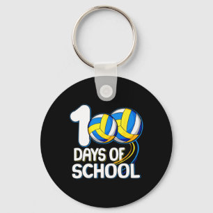 Llavero Jugador de voleibol 100 días de escuela 100º día d