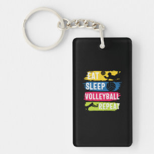 Llavero Jugador de Voleibol Come Duerme Voleibol Repite