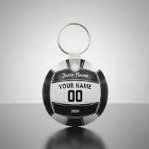 Jugador de voleibol de año de equipo negro y blanc