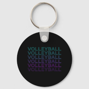 Llavero Jugador de voleibol entrenador de equipo Retro