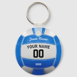 Llavero Jugador de voleibol, nombre del año, equipo azul