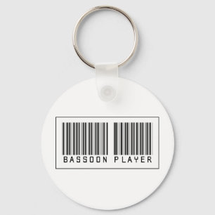 Llavero Jugador del Bassoon del código de barras