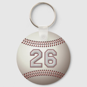 Llavero Jugador número 26 - puntadas frescas del béisbol