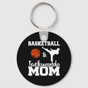 Llavero Jugadora de Baloncesto y Madre de Taekwondo
