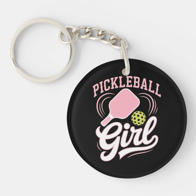Llavero Jugadora de Pickleball Chica (Frente)