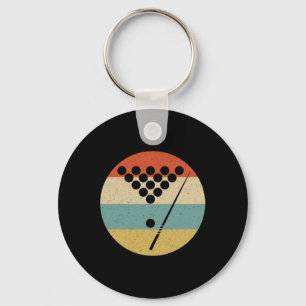 Llavero Jugadores Billiards - Pestaña de billar retro vint