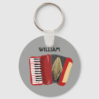 Jugadores de acordeón personalizados rojos y grise
