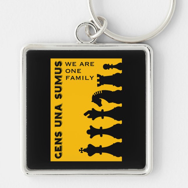 Llavero Jugadores De Ajedrez Competitivos (Frente)