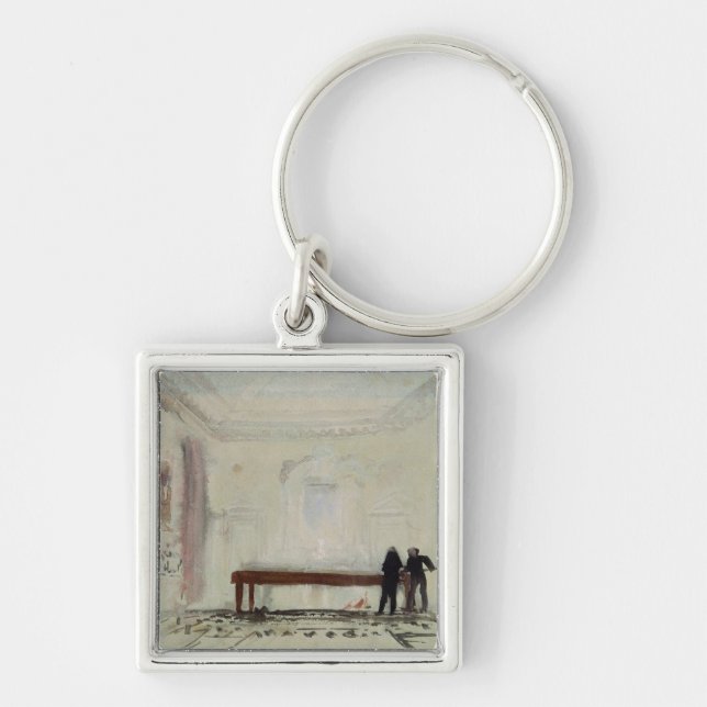 Llavero Jugadores de billar de José Mallord Guillermo (Frente)