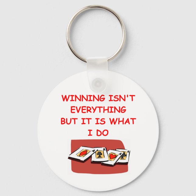 Llavero jugadores de póquer puente y de cartas (Anverso)