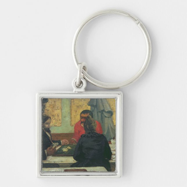 Llavero Jugadores de tarjeta, 1883 (Frente)