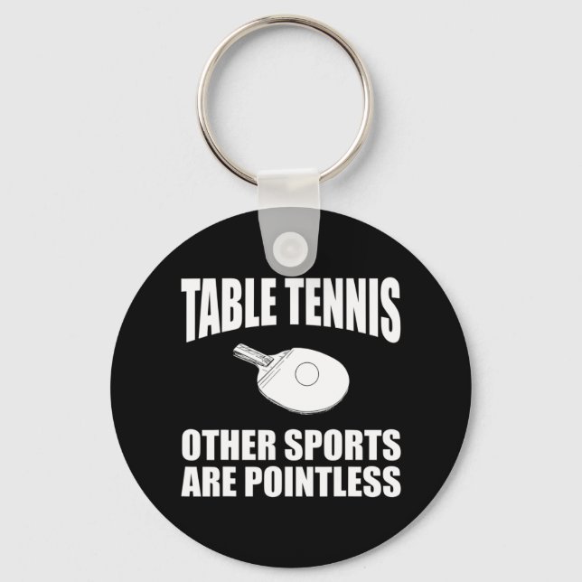 Llavero Jugadores de tenis de mesa de tenis de Novedad div (Anverso)