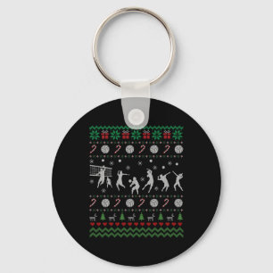 Llavero Jugadores de voleibol Navidades feos sudan Navidad