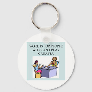 Llavero jugadores del juego de la canasta)