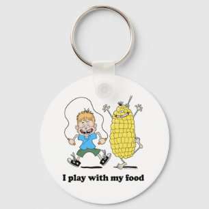 Llavero Jugando al Corncob y al Niño