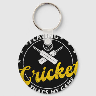 Llavero Jugando Cricket Ese Es Mi Juego - Cricketing Crick
