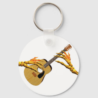 Llavero Jugando la guitarra hasta el hueso por Valxart