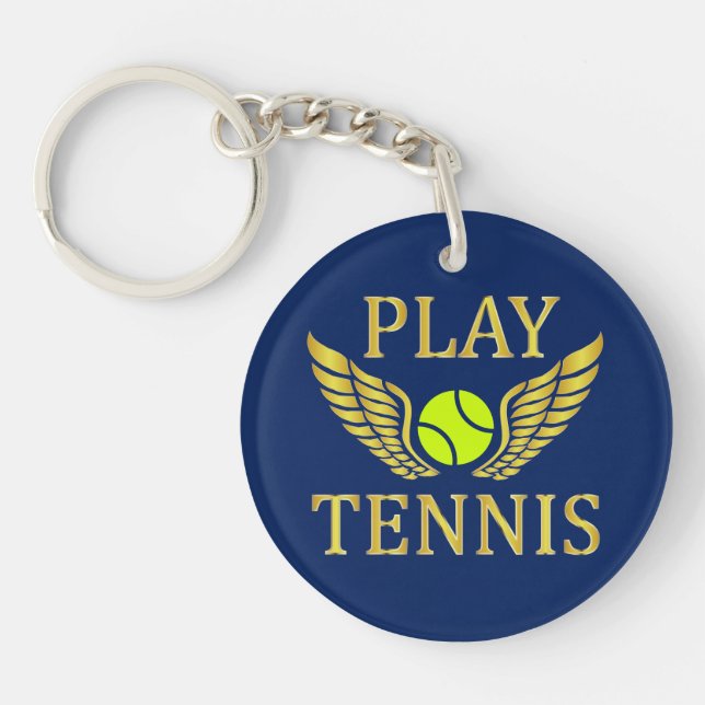 Llavero Jugar al tenis (Frente)