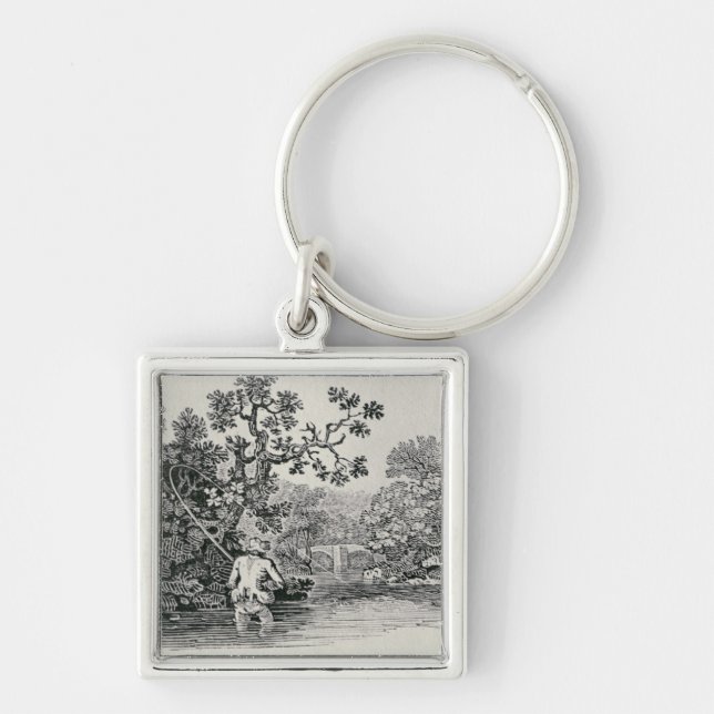 Llavero Jugar un salmón (Frente)