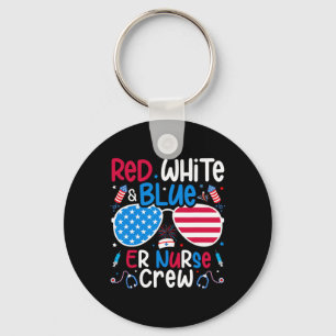 Llavero Jul De Azul Blanco Rojo Er Enfermería Nur Patrióti