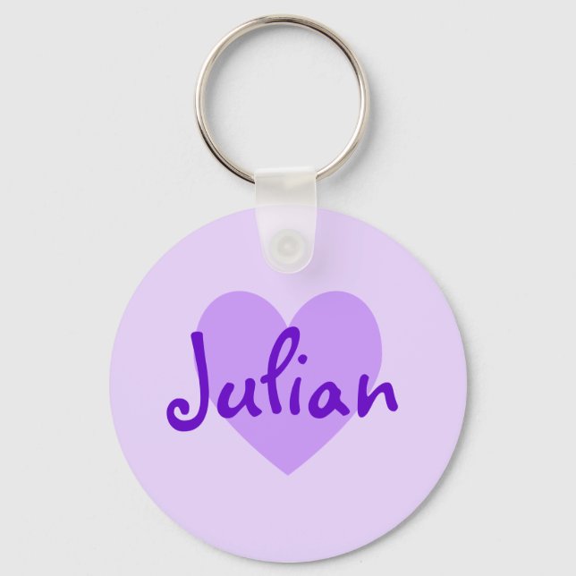 Llavero Julián en morado (Anverso)