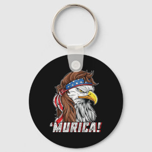 Llavero Julio Bald Eagle Mullet Murica Usa Merica