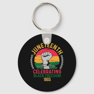 Llavero juneteenth celebrando la libertad negra 1865