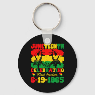 Llavero juneteenth celebrando la libertad negra 6 19 1865
