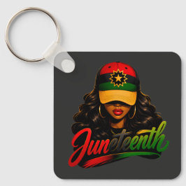 Llavero Juneteenth Mujeres Negras Afro Melanina Libertad 1