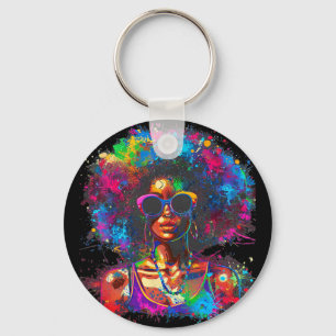 Llavero Juneteenth Mujeres Negras Reina Afro Africana Mela