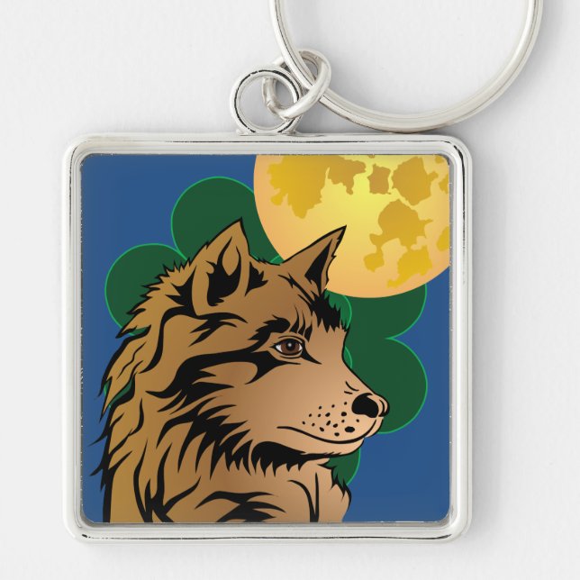 Llavero junger träumender Wolf (Frente)