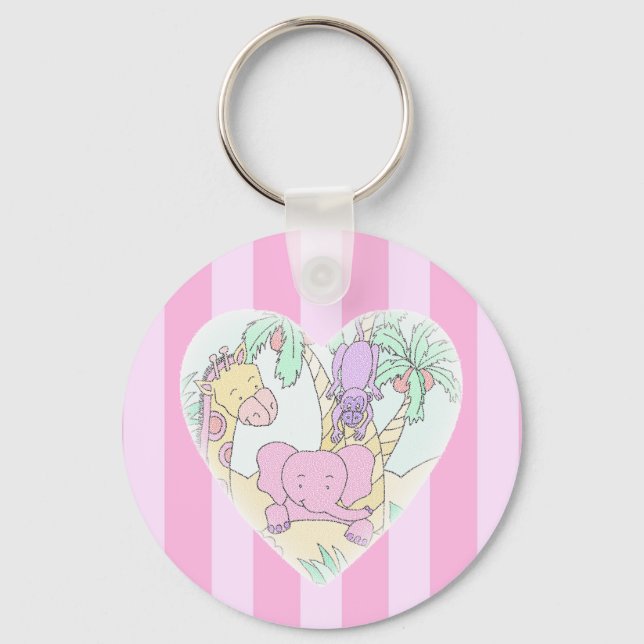 Llavero Jungle Baby Heart Blesst - chica (Anverso)