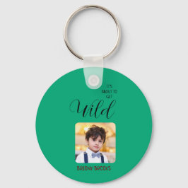 Llavero Jungle Safari "It's About To Get Wild" Baby Shower