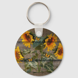 Llavero Junta de Barniz de Mariposas Rusas Sunflower