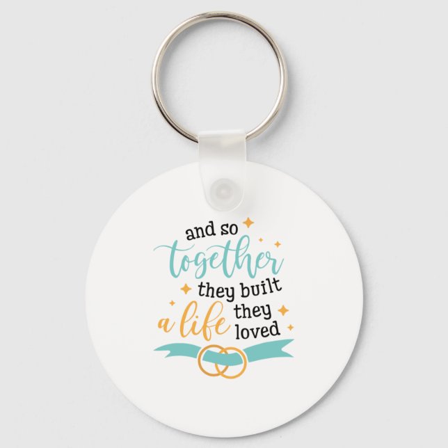 Llavero Juntos Construyeron Una Vida (Anverso)