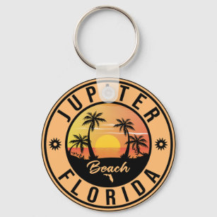 Llavero Júpiter Beach Florida Surf - Souvenirs de viaje