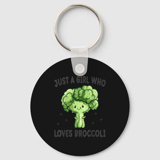 Llavero Just A Girl Who Loves Broccoli Funny Broccoli Love (Anverso)